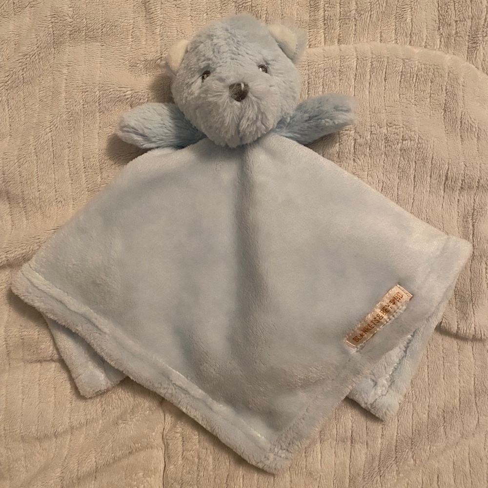 Blankets & Beyond Blue Bear Plush Security Blanket Lovey